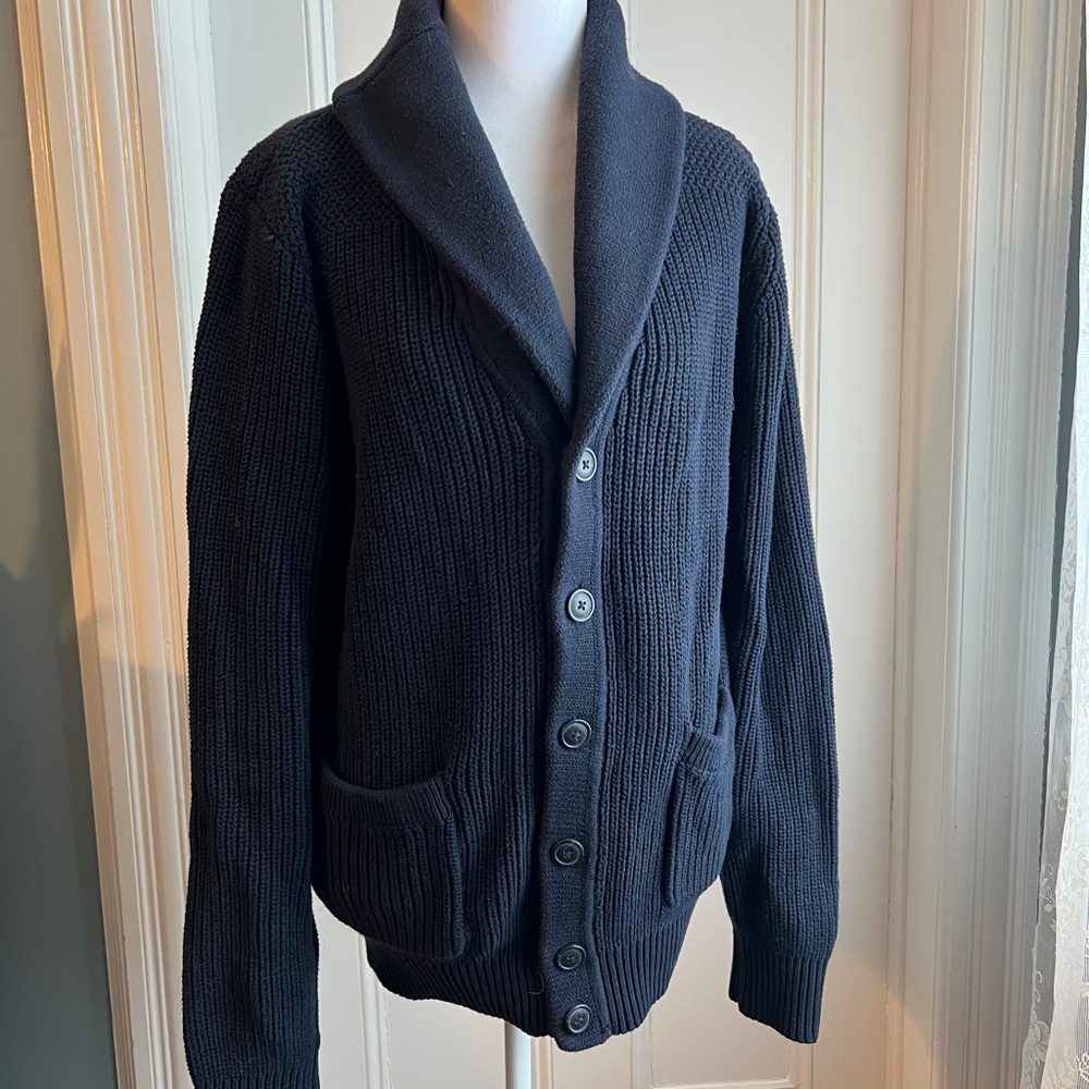 GAP Women's Navy Shawl Collar Cardigan